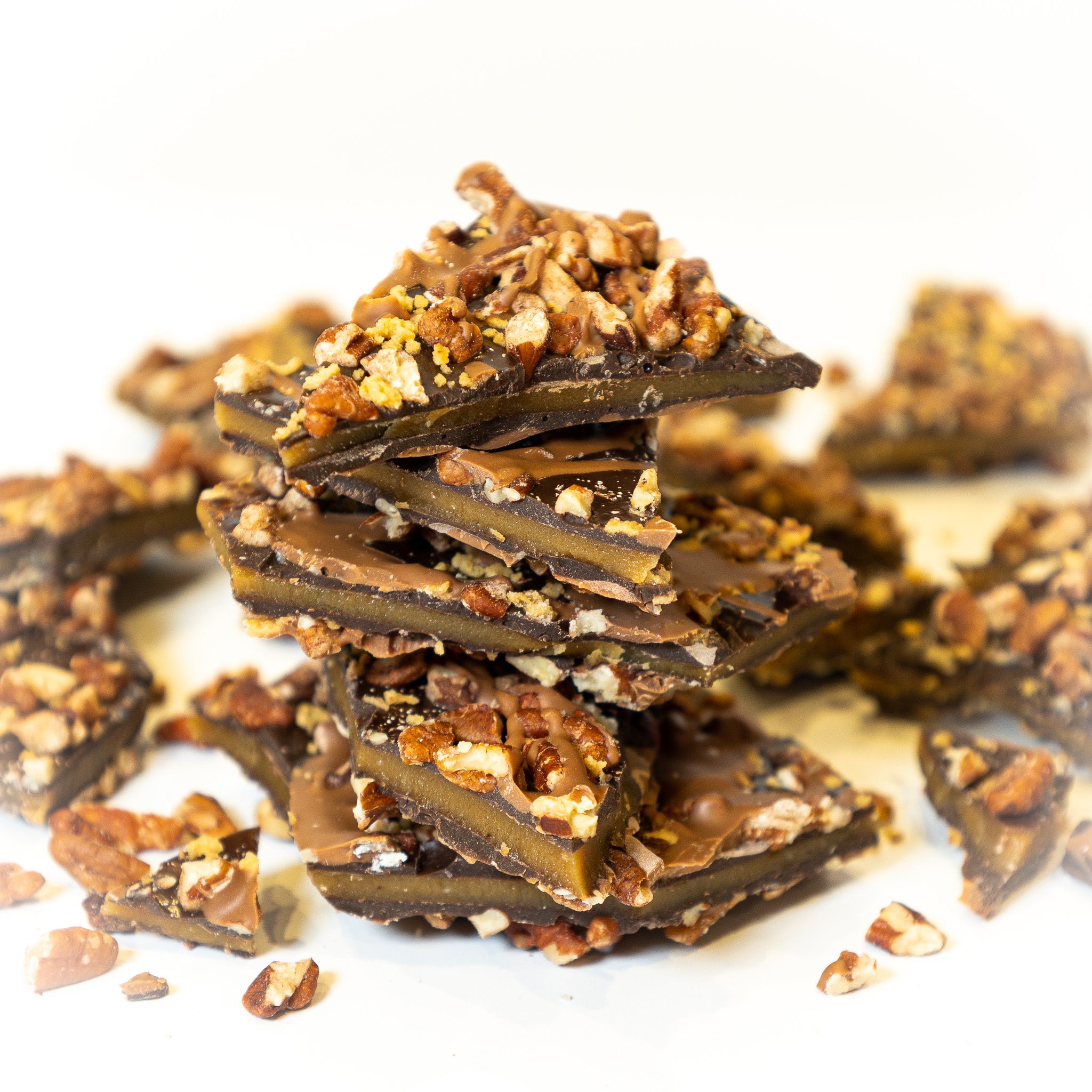 Canadian Maple Pecan Toffee 6 oz | MFG Toffee & Bark