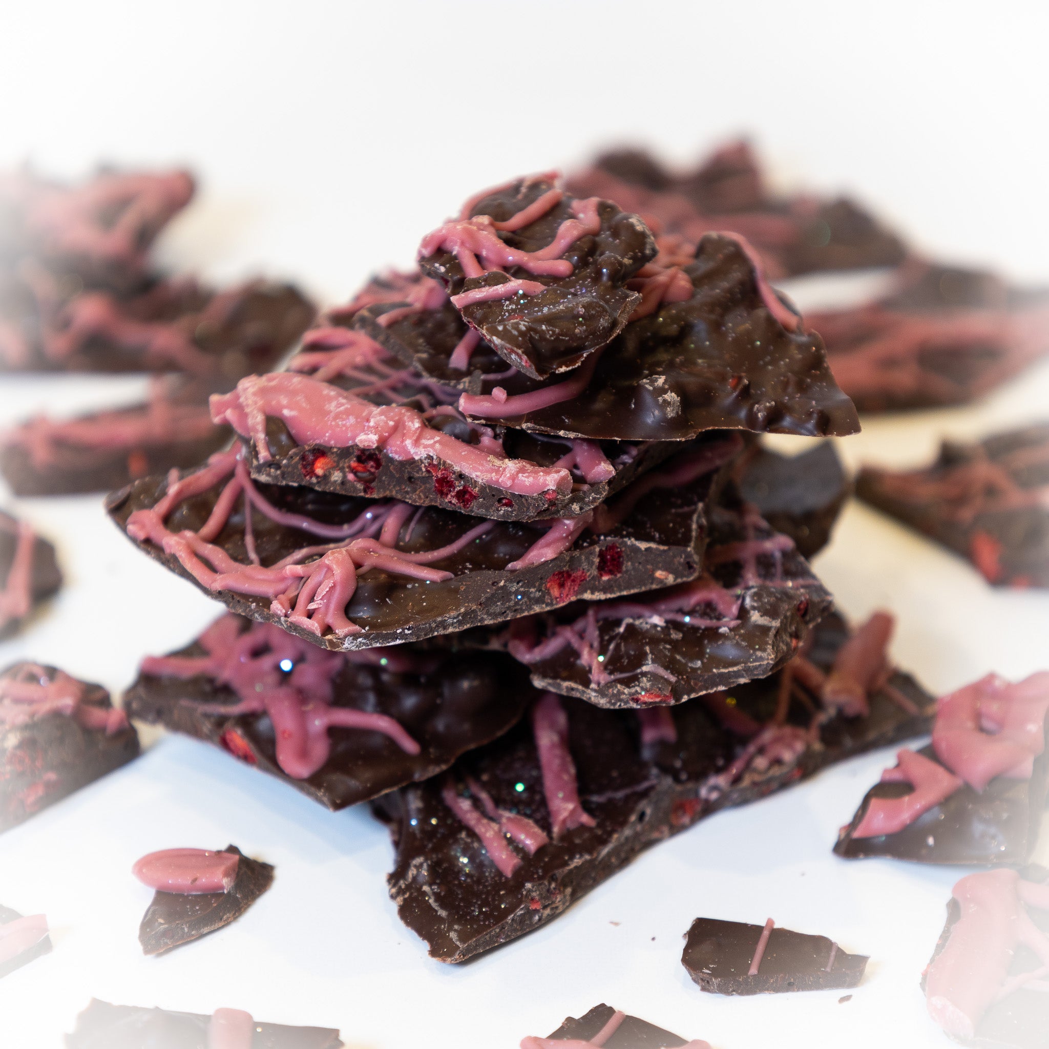 Plant Based French Raspberry Bark 6 oz – MFG Toffee & Bark