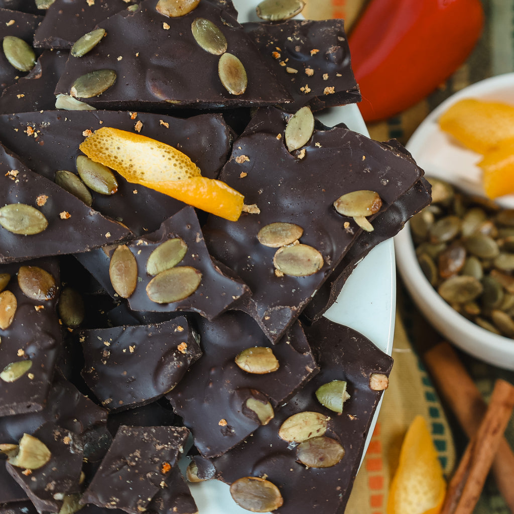 Plant Based Spicy Mexican Pepita Bark