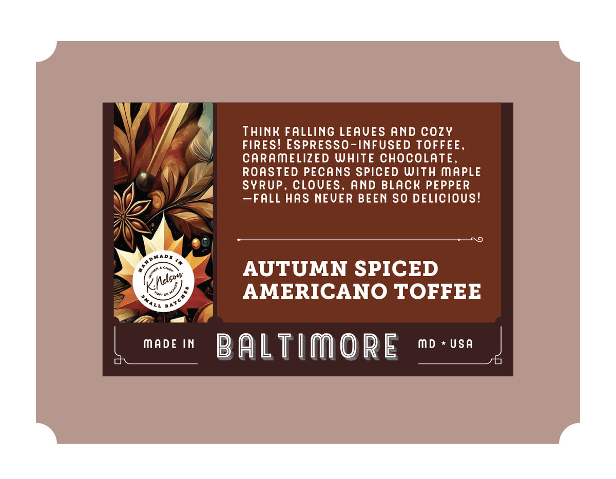 Autumn Spiced Americano Toffee 6 oz