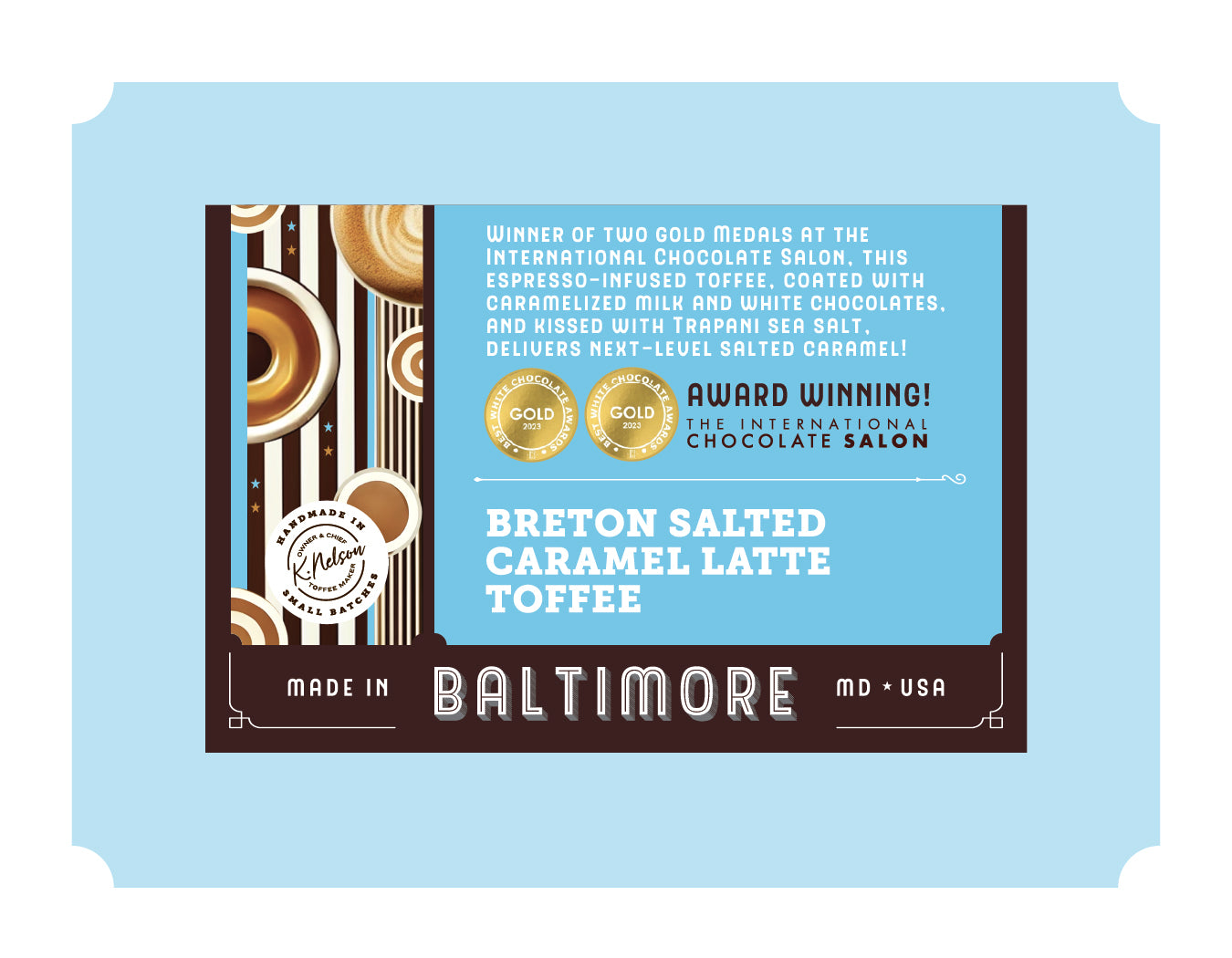 Breton Salted Caramel Latte Toffee 6 oz