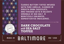Dark Chocolate with Sea Salt Toffee