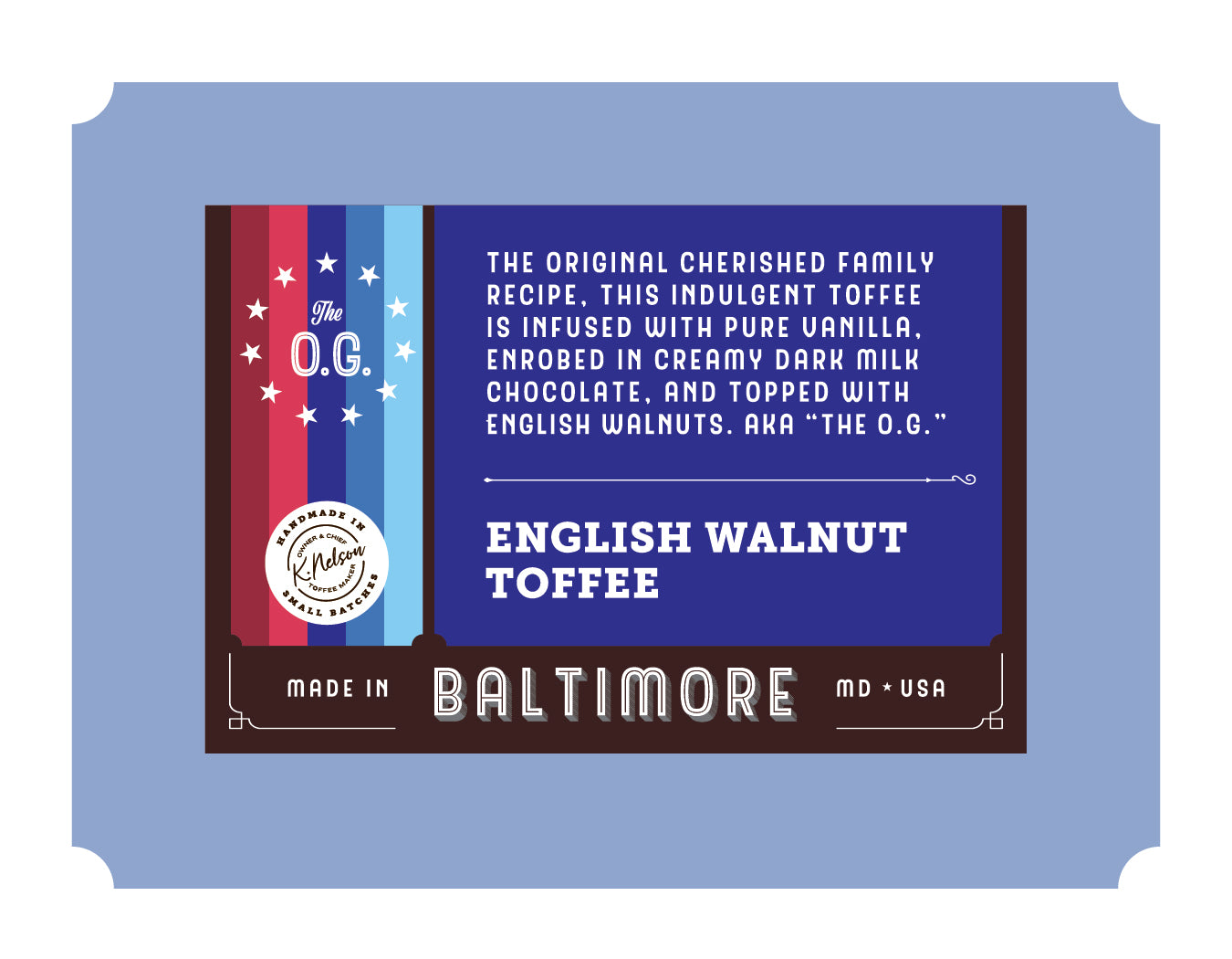English Walnut Toffee 6 oz – MFG Toffee & Bark