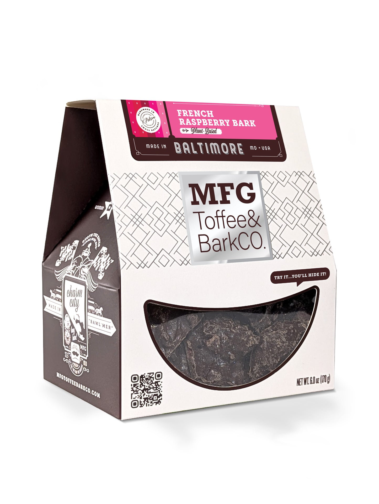 Plant Based French Raspberry Bark 6 oz