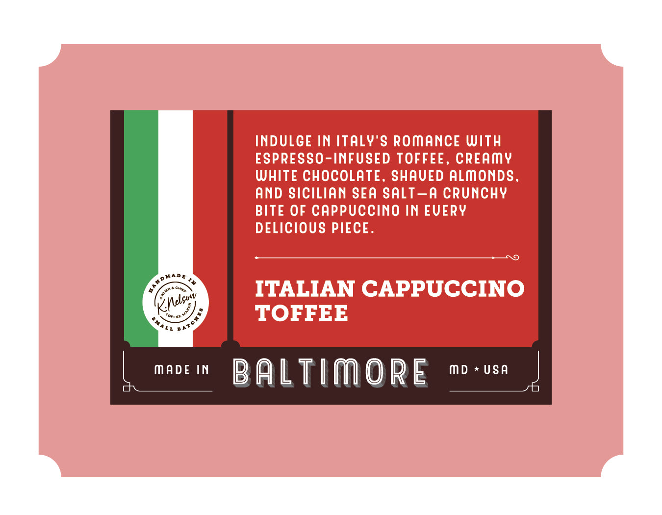 Italian Cappuccino Toffee 6 oz | MFG Toffee & Bark