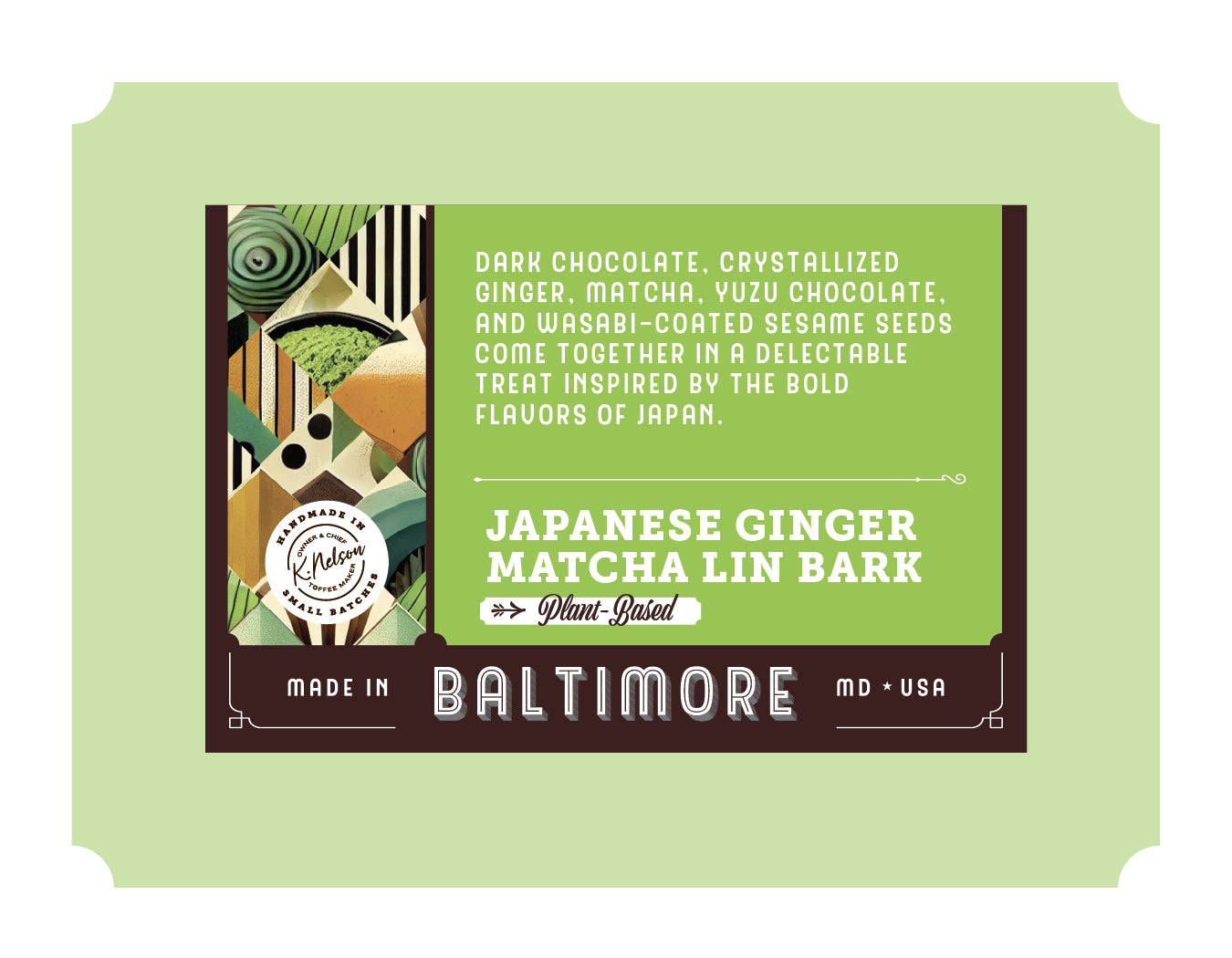 Japanese Ginger Matcha Lin Bark 6 oz