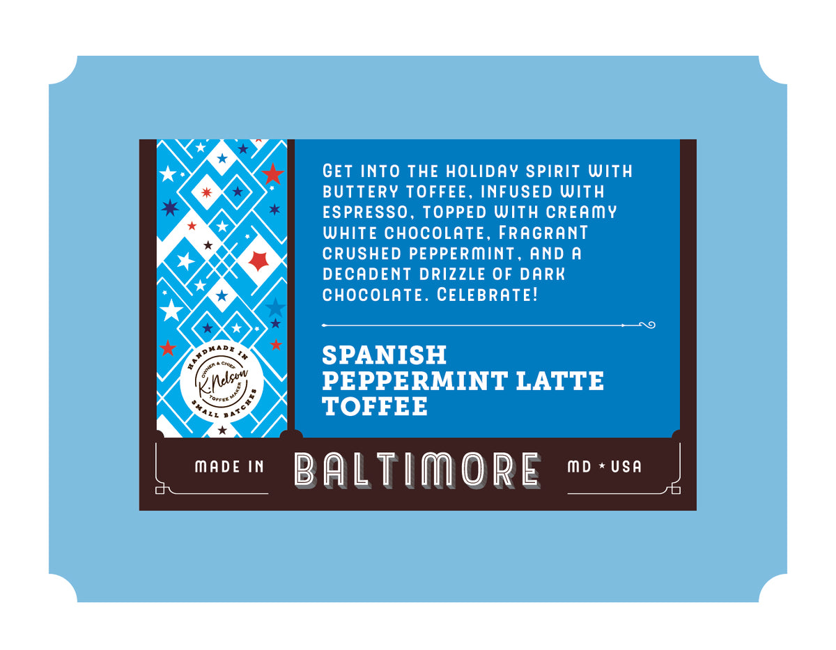 Spanish Peppermint Latte Toffee 6 oz